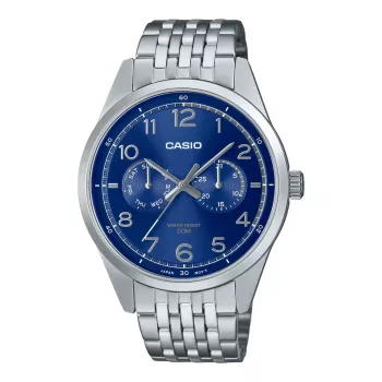 CASIO MTP-E340D-2AVDF Meeste Analoog Kvartskell 42mm Roostevaba Teras Sinine Sihtnumber Kuupäev