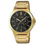CASIO MTP-V300G-1AUDF meeste analoogkvartskell, 47mm kullatooniga ioonkattega roostevabast terasest korpus, must sihverplaat, kuupäev-nädalapäev