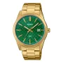 CASIO MTP-VD03G-3AUDF Meeste Analoog Kvartskell 48mm Roheline Sihtnäidikuga Roostevabast Terasest