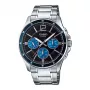 CASIO MTP1374D2AVDF Meeste analoogkvartskell 43,5 mm roostevabast terasest sinise numbrilaual