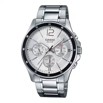 CASIO MTP1374D7AVDF meeste analoogkvartskell roostevabast terasest 47mm