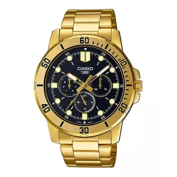 CASIO MTPVD300G1EUD meeste analoogkvartskell 45 mm roostevaba teras kuldne toon