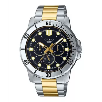 CASIO MTPVD300SG1EU Meeste Analoog Kvartskell 45mm Roostevaba Teras Kahetooniline Hõbe/Kuld