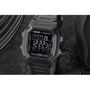Casio W-800H-1BVES meeste digitaalkell - 100m veekindel kvartskell