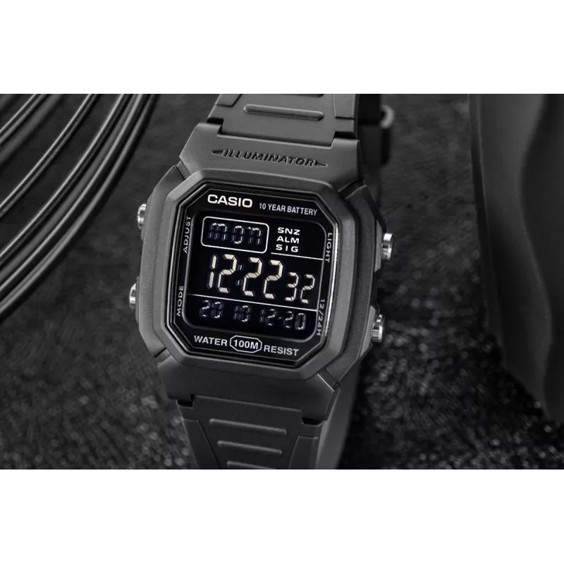 Casio W-800H-1BVES meeste digitaalkell - 100m veekindel kvartskell