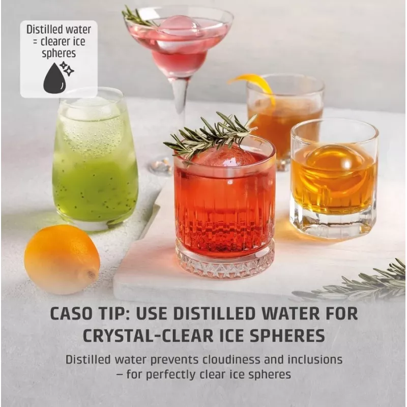 CASO IceBall Pro Automaatne jääpallimasin – 130W, 1,3L, matt must