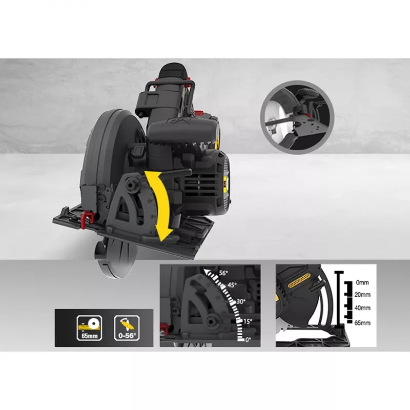 Caterpillar DX53B akutoitel ketassaag (ainult tööriist) 18V 165mm