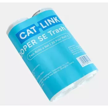 CATLINK CL-TB-01 automaatse liivakasti jäätmekotid (2 rulli, 40 kotti) – must HDPE