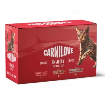 CAV CARNILOVE Kassi Kotike Tarrendis Multipakk 12x85g Märg Kassitoit, Teraviljavaba, Täiskasvanud, Segatud Maitsed