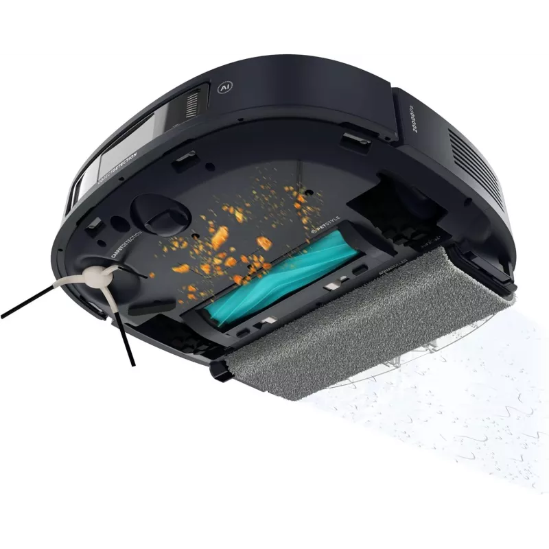 Cecotec Conga Z100 Robotic Vacuum Cleaner, Wet & Dry, 20000 Pa, 320 min Runtime, 5200 mAh, 3 L Dust Capacity, Black