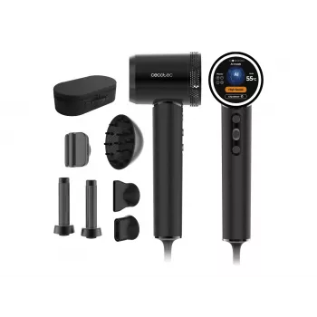 Cecotec föön DryGlam Waves i-Sensor Pro 1600 W must difuusoriotsikuga