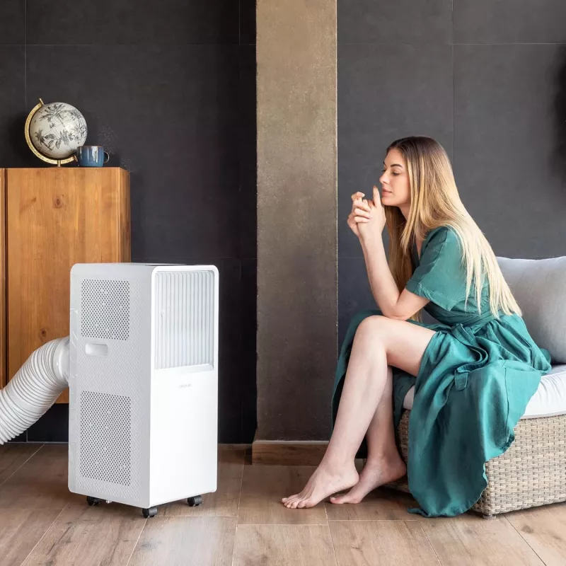 Cecotec Portable Air Conditioner ForceClima 7550 Style Connected, 7000 BTU/h, White, Wi-Fi, Remote Control