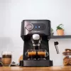 Cecotec Power Espresso 20 Pro Latte kohvimasin, 20 baari pumba rõhk, sisseehitatud piimavaht, poolautomaatne, must, 1350 W