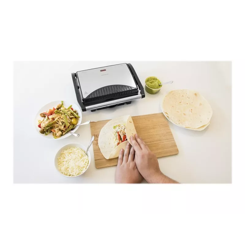 Cecotec Rock'nGrill 1000 Elektrogrill 1000 W Must/Roostevaba teras