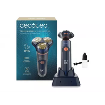 Cecotec Shaver PrecisionCare Aluminium Pro, tööaeg 80 min, märg ja kuiv, sinine