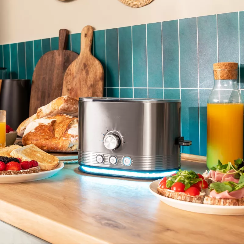 CECOTEC Röster Shine&Toast Double (Roostevaba teras, 850 W, 2 viilu)