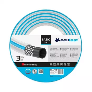 CELLFAST 10-421 PLUS 30 m 1/2 inch 3-Kihiline PVC Aiavoolik Maa-aluseks Paigaldamiseks Sinine/Valge