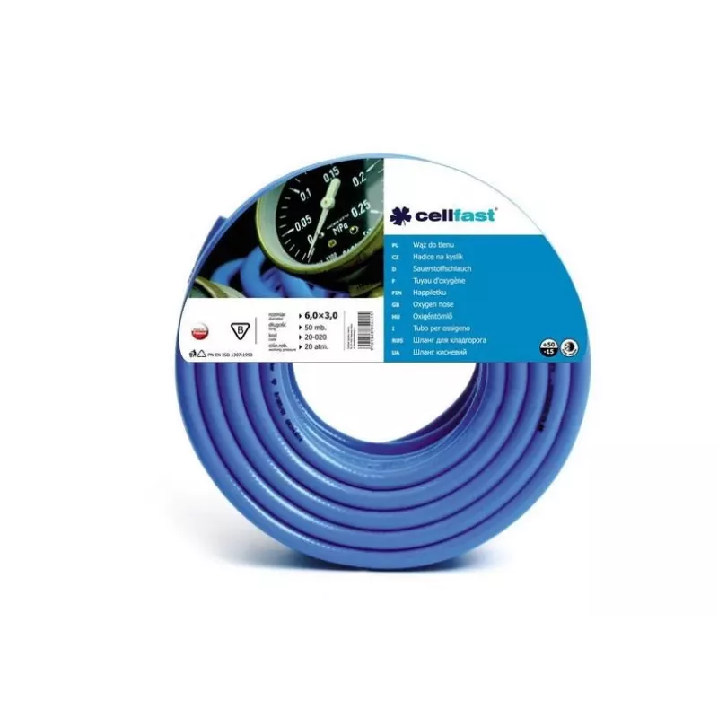 CELLFAST CF. OXYGEN HOSE 6.0x3.0 80m PL A