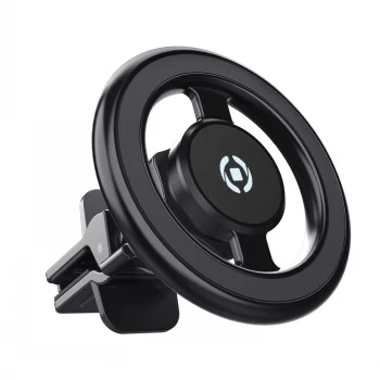 CELLY GHOSTMAGPRO MagSafe autohoidik – magnetiline õhutusava kinnitus, 360° pöörlemine, must (GHOSTMAGPROBK)