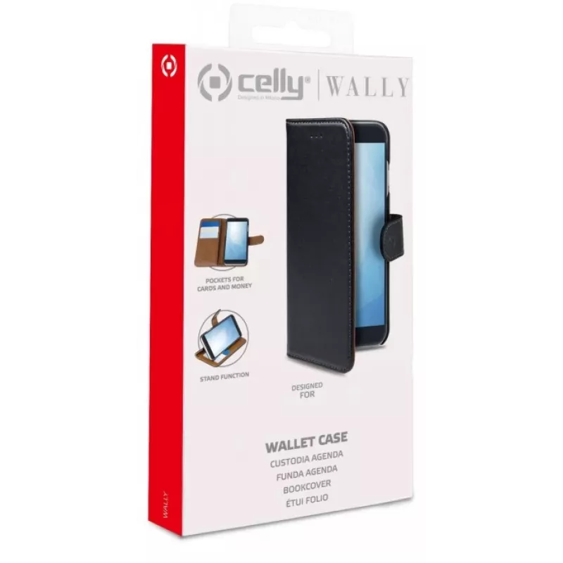 CELLY WALLY rahakotikott Samsung Galaxy A26 5G jaoks, must