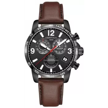 CERTINA DS Action Diver Automatic Men's Watch 42mm Rose Gold PVD Brown Leather Strap C034654360570