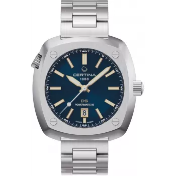 CERTINA DS Action Diver Automatic Men's Watch 43mm Blue Dial Stainless Steel Milanese Mesh Bracelet C041407190410