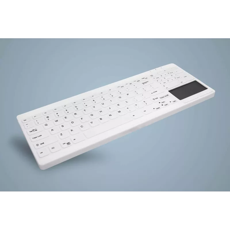 CHERRY Active Key MedicalKey AK-C7412 Juhtmega USB klaviatuur Saksa QWERTZ paigutus Valge Desinfitseeritav IP68