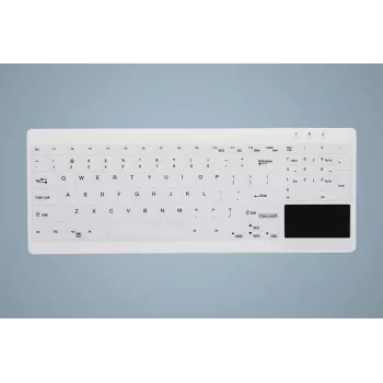 CHERRY Active Key MedicalKey AK-C7412 Juhtmega USB klaviatuur Saksa QWERTZ paigutus Valge Desinfitseeritav IP68