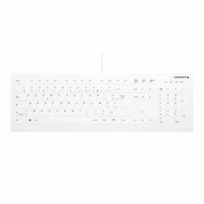 Cherry Contour Active Key QuickClean AK-C8112 meditsiiniline USB-klaviatuur - valge