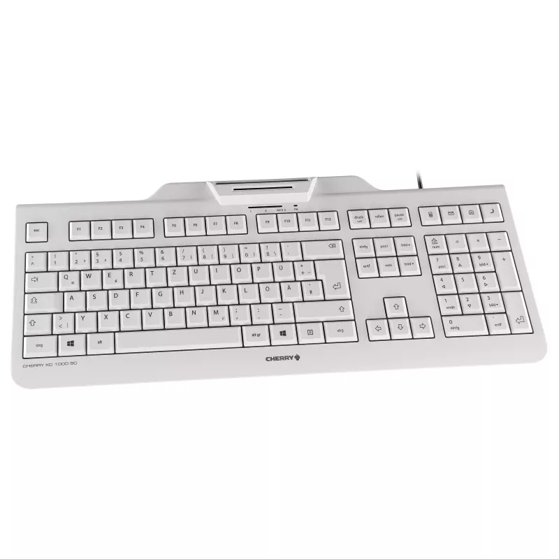 CHERRY KC 1000 SC juhtmega USB-klaviatuur kiipkaardilugejaga – USA/rahvusvaheline paigutus, must