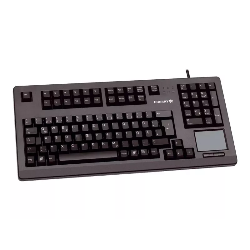 CHERRY MX11900 TouchBoard kompaktne mehaaniline klaviatuur puuteplaadiga, USB, US QWERTY, must