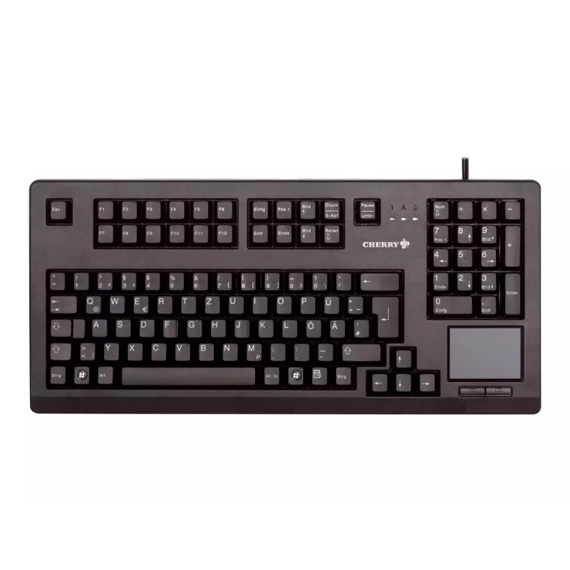 CHERRY MX11900 TouchBoard kompaktne mehaaniline klaviatuur puuteplaadiga, USB, US QWERTY, must