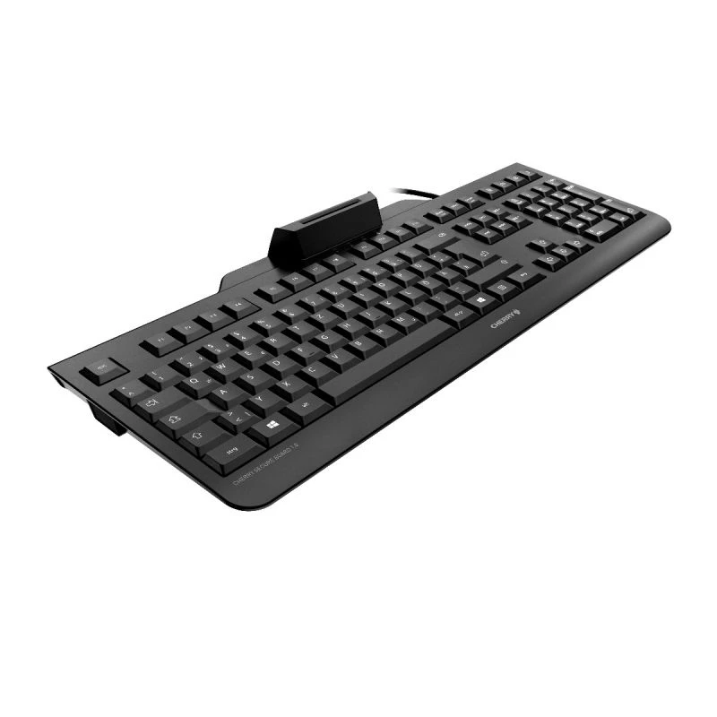 Cherry SECURE BOARD 1.0 juhtmega klaviatuur NFC-lugejaga, UK paigutus, must