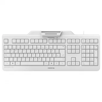 CHERRY Smart Board 1150 KB RSFlat juhtmega mehaaniline klaviatuur MSR-iga, USB, täissuuruses, valge (QWERTZ)