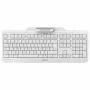 CHERRY Smart Board 1150 KB RSFlat juhtmega mehaaniline klaviatuur MSR-iga, USB, täissuuruses, valge (QWERTZ)