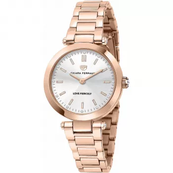 Chiara Ferragni naiste käekell R1953103505 - 34 mm roostevabast terasest hõbedane Milano silmkoekett