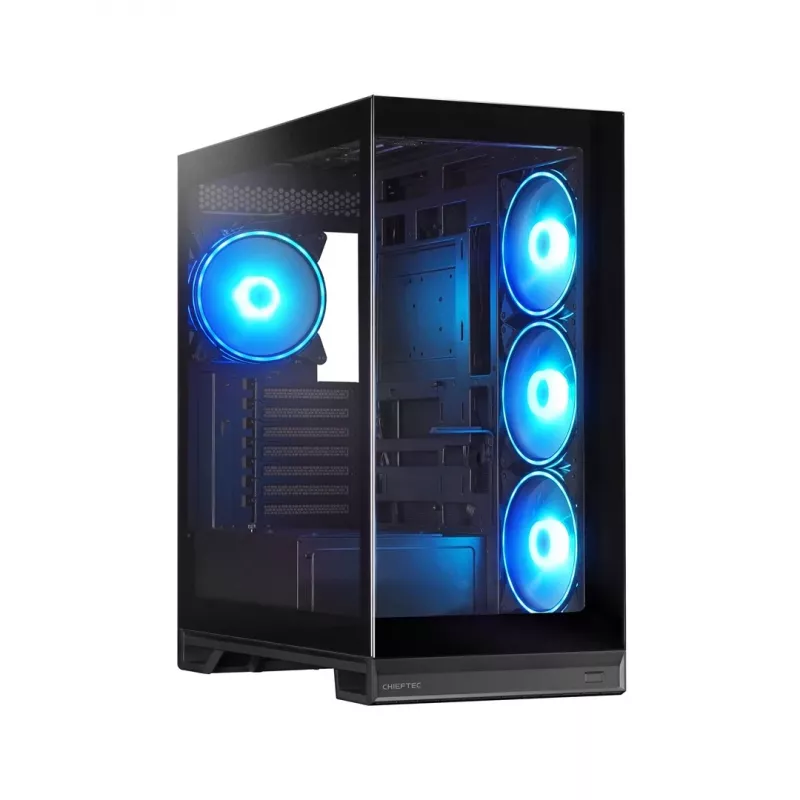 Chieftec Vista Max GX-30B-OP Mid Tower ATX korpus 4x ARGB ventilaatorite ja karastatud klaasiga, Must