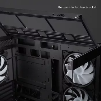 Chieftec Vista Max GX-30B-OP Mid Tower ATX korpus 4x ARGB ventilaatorite ja karastatud klaasiga, Must