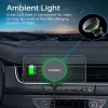 CHOETECH T204-F Magnetiline autohoidik 15W juhtmevaba laadimisega - Must