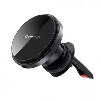 CHOETECH T204-F Magnetiline autohoidik 15W juhtmevaba laadimisega - Must