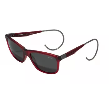 CHOPARD Meeste ristkülikukujulised metallist päikeseprillid SCH156M57L00P Kuldne toon Pruun gradientlääts 57/18/110 mm