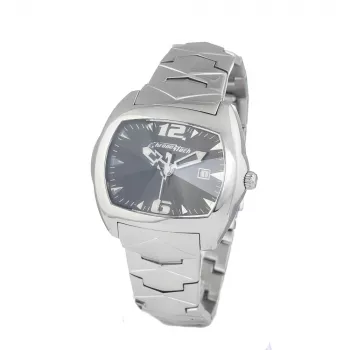 CHRONOTECH CT2188L-02M meeste analoogkvartskell 41mm roostevabast terasest musta numbrilaua ja hõbedase käevõruga