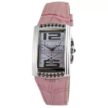 CHRONOTECH CT7018B-02S Naiste Analoogkvartskell 30mm Valge Nahkrihm