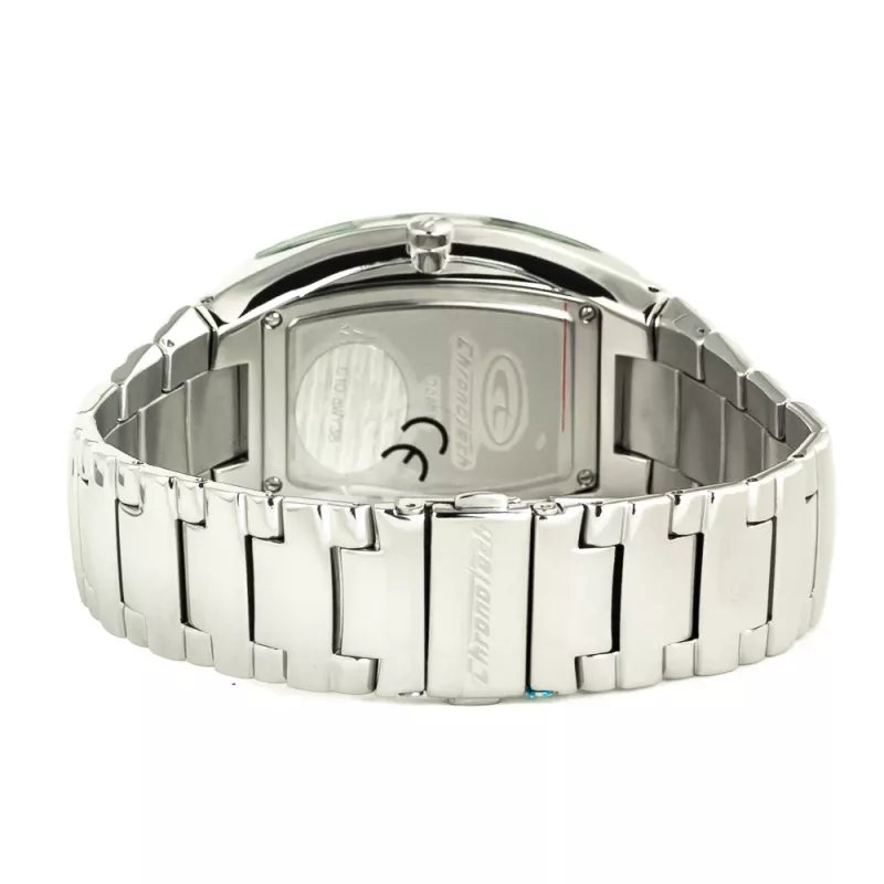 CHRONOTECH CT7065M-02M meeste analoogkvartskell 36mm roostevabast terasest musta numbrilaua ja hõbedase käevõruga