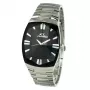 CHRONOTECH CT7065M-02M meeste analoogkvartskell 36mm roostevabast terasest musta numbrilaua ja hõbedase käevõruga