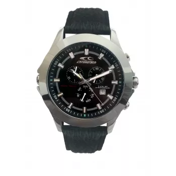 CHRONOTECH MAN CT7636M-01 48mm roostevabast terasest kvartskronograafkell