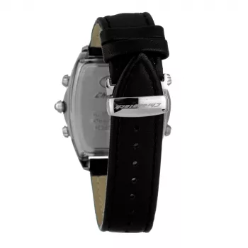 CHRONOTECH MAN CT7677M-02 Analoogkvartskell 45mm Musta Sihtnumbri ja Nahkrihmaga
