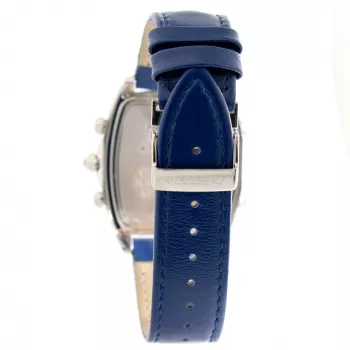 CHRONOTECH MAN CT7677M-03 45mm Analoogne Kvartskronograafkell Musta Sihtnumbri ja Nahkrihmaga