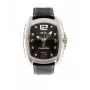 CHRONOTECH Meeste RW0007 Analoogkvartskell 40mm Roostevaba Teras Must Sihtnäidik Nahkrihm