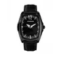 CHRONOTECH Meeste käekell CT7219M03 40mm Analoog Kvarts Roostevaba teras Must sihverplaat Nahkrihm